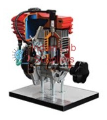 2 Stroke Petrol Engine Cutaway Model